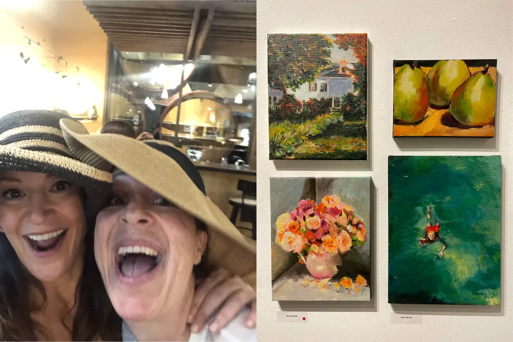 Patricia and me at our first student show